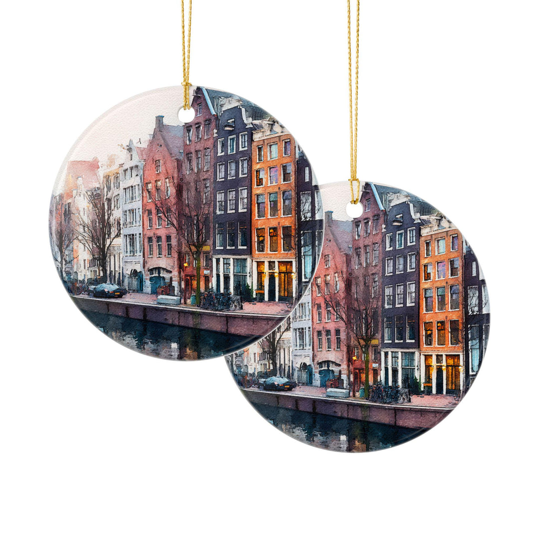 Amsterdam Ornament: Unique Amsterdam Souvenir, Amsterdam Xmas Decor, and Authentic Amsterdam Netherlands Gift