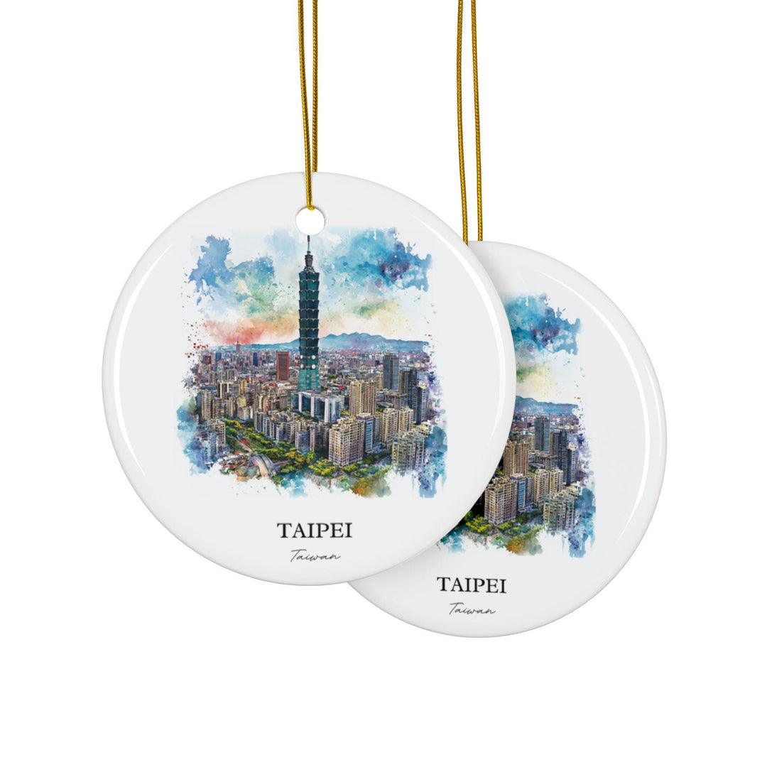 Taipei Taiwan Ornament: Unique Taipei Souvenir, Taipei Xmas Decor, and Authentic Taipei Taiwan Gift