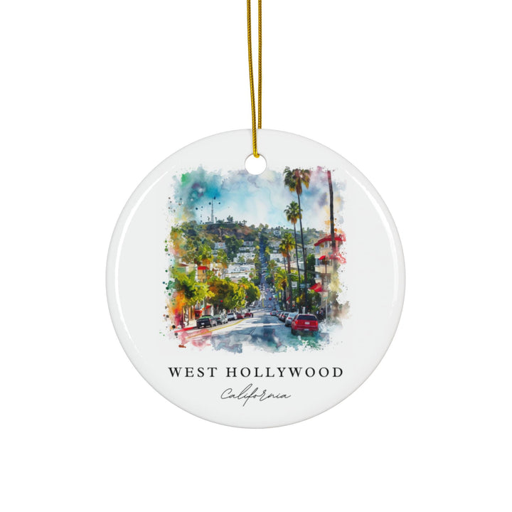 West Hollywood Ornament: Unique WeHo Souvenir, West Hollywood Xmas Decor, and Authentic West Hollywood LA Christmas Gift