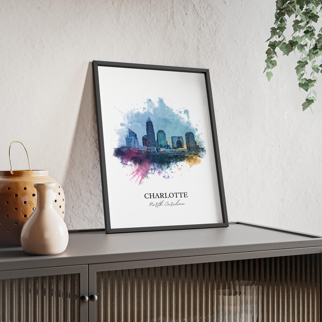 Charlotte, North Carolina – Watercolor Art Print