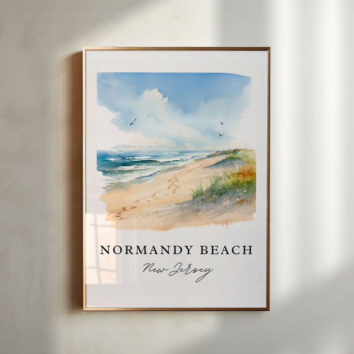 Normandy Beach NJ Wall Art - Jersey Shore Print