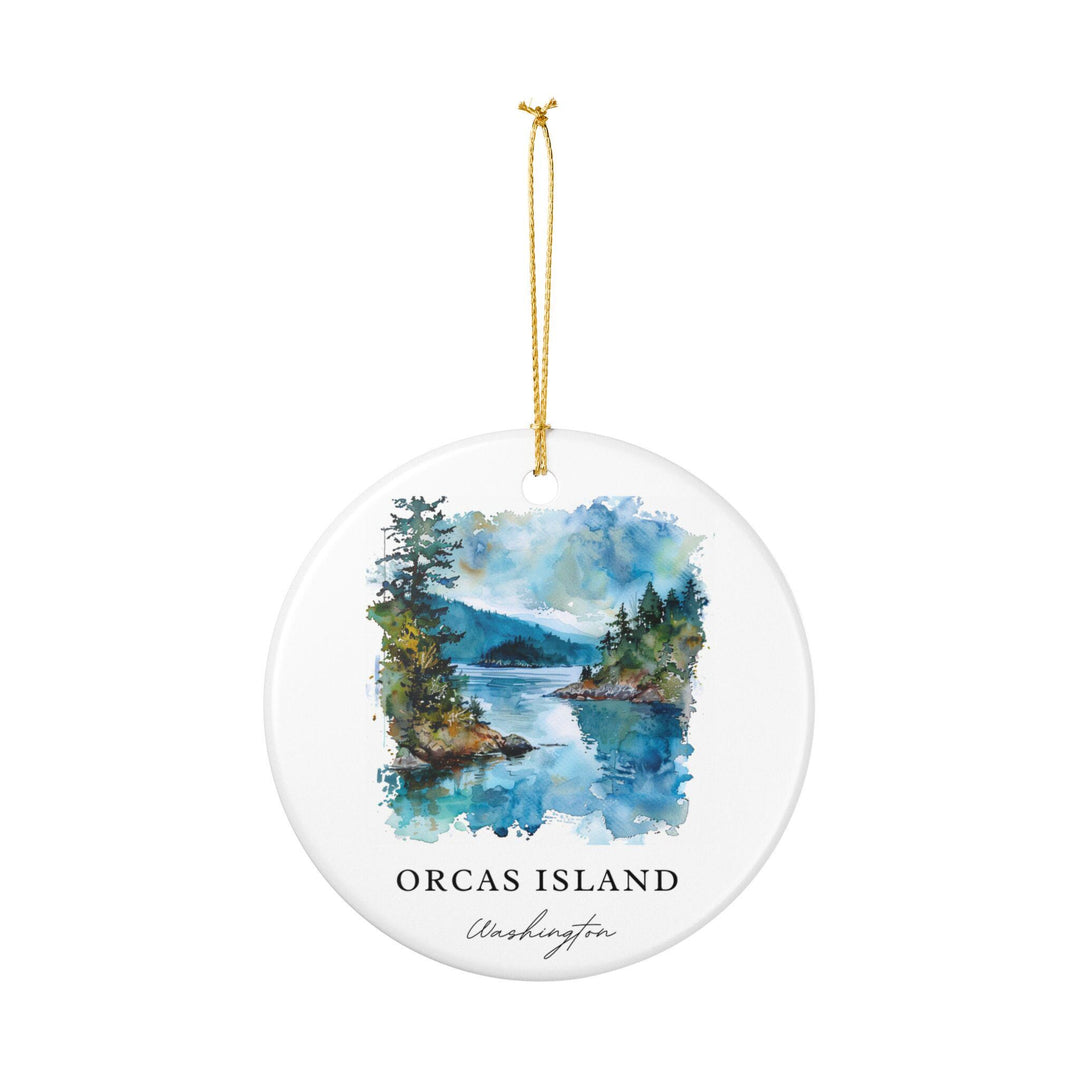 Orcas Island Ornament: Unique Orcas Island Souvenir, Orcas Island Xmas Decor, and Authentic Washington Gift