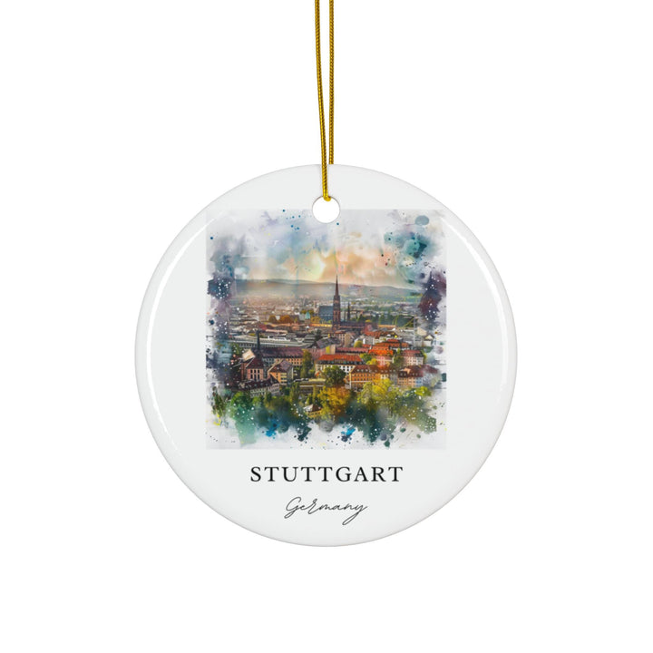 Stuttgart Germany Ornament: Unique Stuttgart Souvenir, Stuttgart Xmas Decor, and Authentic Stuttgart Christmas Gift