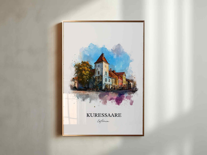 Kuressaare, Estonia – Watercolor Art Print