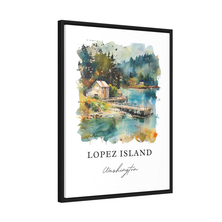 Lopez Island WA Art, Lopez Island Print, San Juan Islands Watercolor, San Juan Isl. WA Gift,