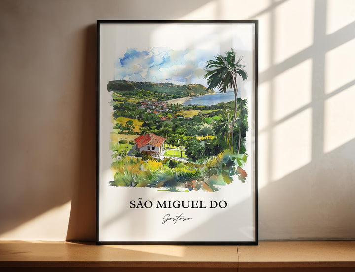 São Miguel do Gostoso Art, Rio Grande do Norte Print, Brazil Art, São Miguel do Gostoso Gift, Travel Print, Travel Poster, Housewarming Gift
