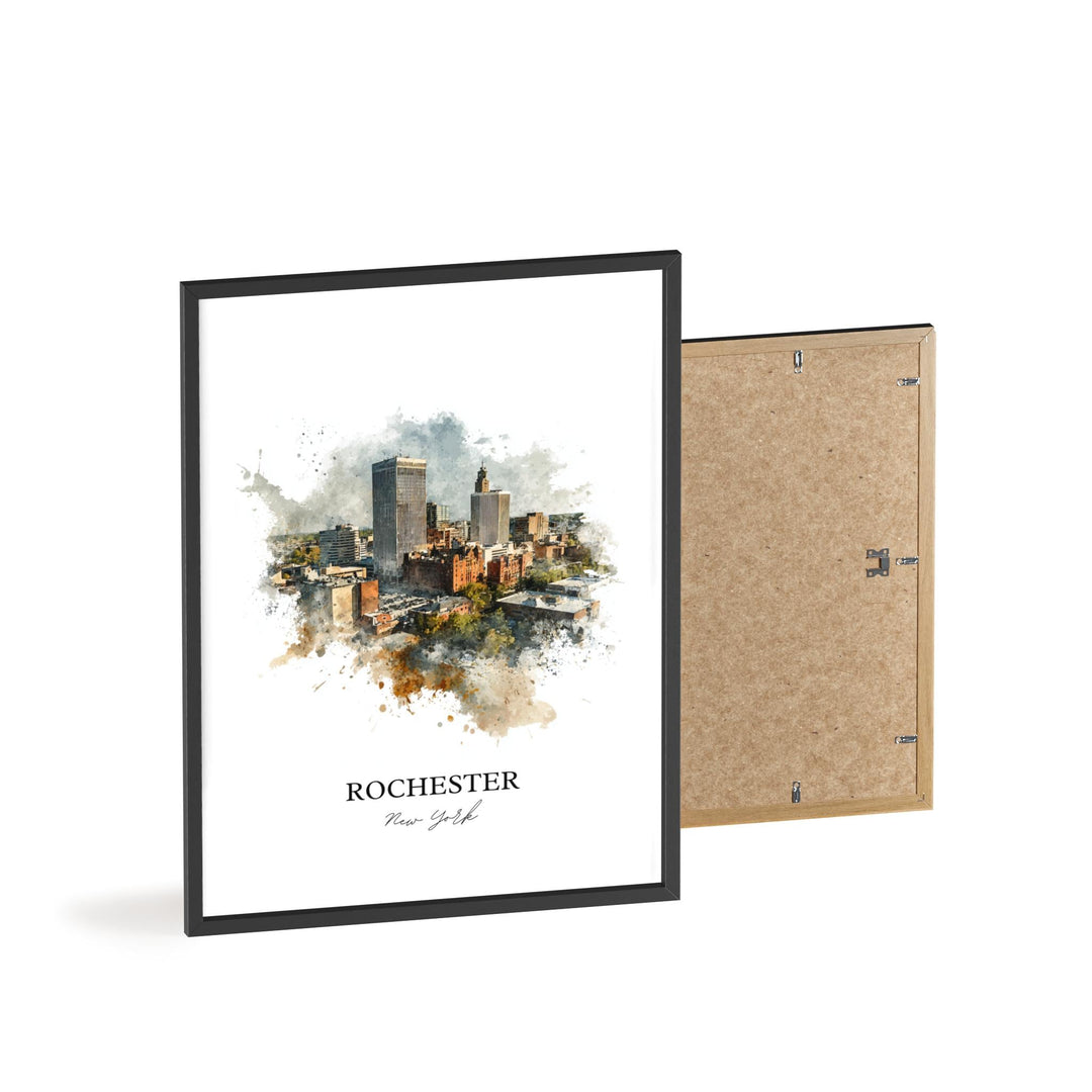 Rochester, New York – Watercolor Art Print