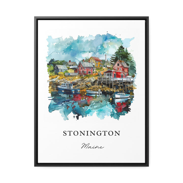 Stonington Maine Art, Stonington ME Print, Hancock County ME Watercolor, Deer Isle ME Gift,