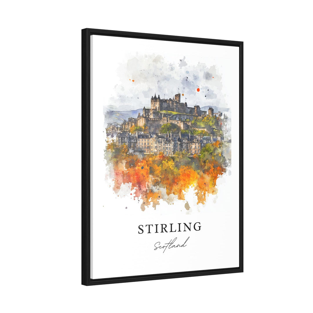 Stirling Scotland Wall Art, Stirling Print, Stirling Scotland Watercolor Art, Glasgow Gift,