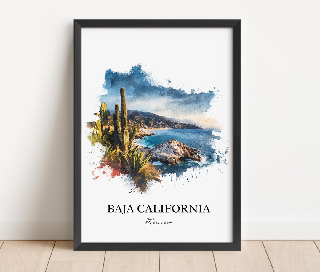 Baja California, Mexico – Watercolor Art Print