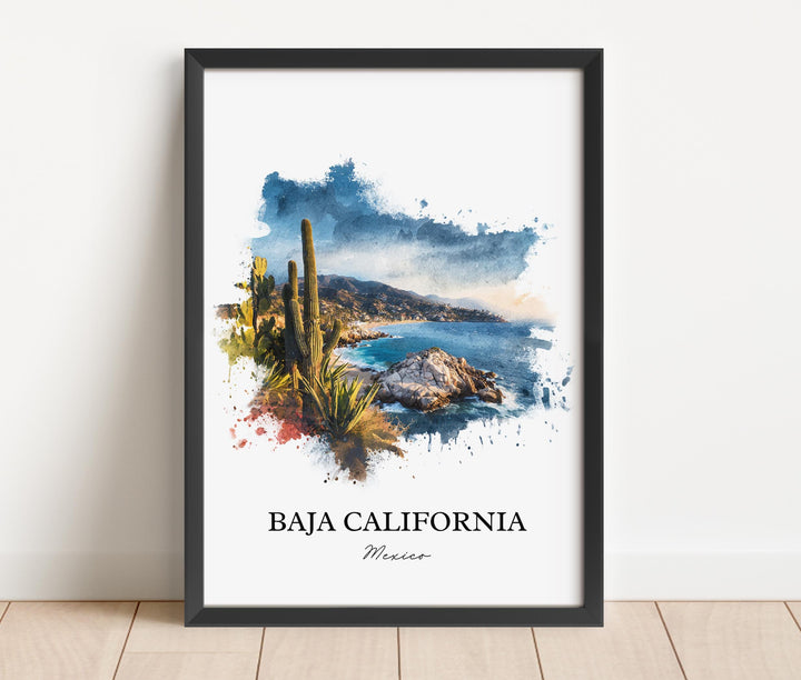 Baja California, Mexico – Watercolor Art Print