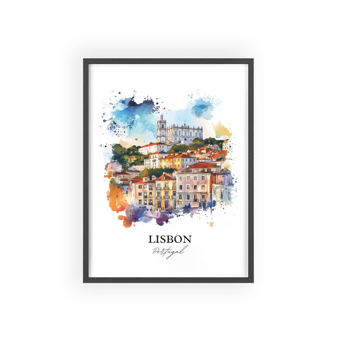 Lisbon, Portugal – Watercolor Art Print