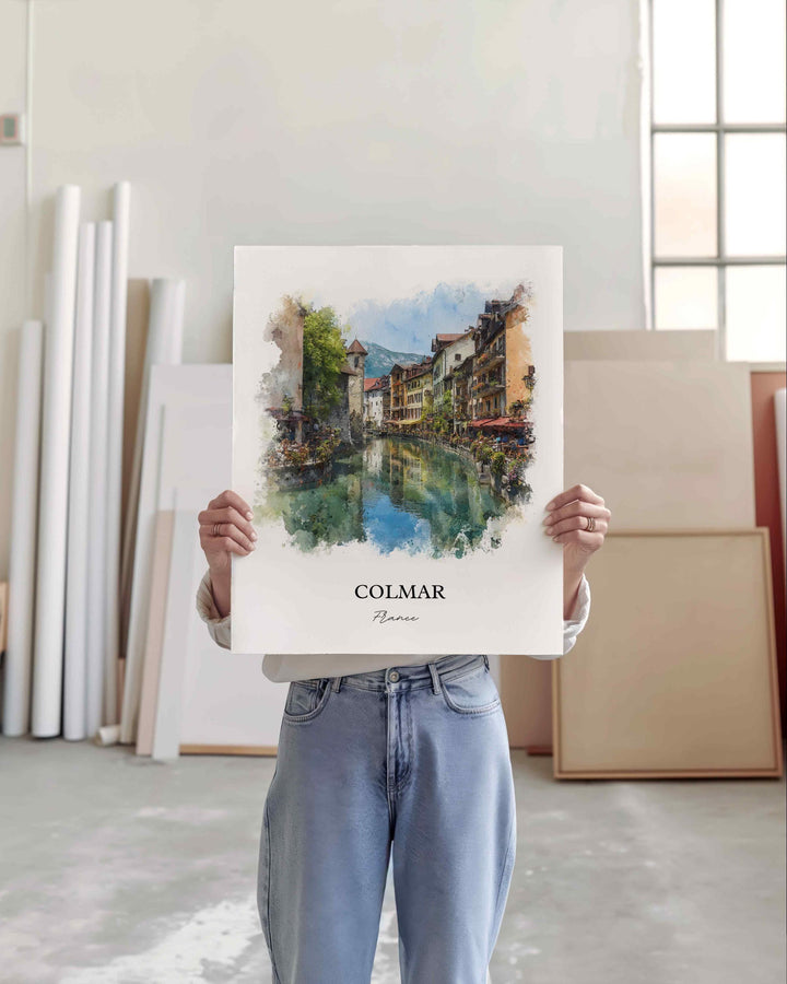 Colmar, France – Watercolor Art Print