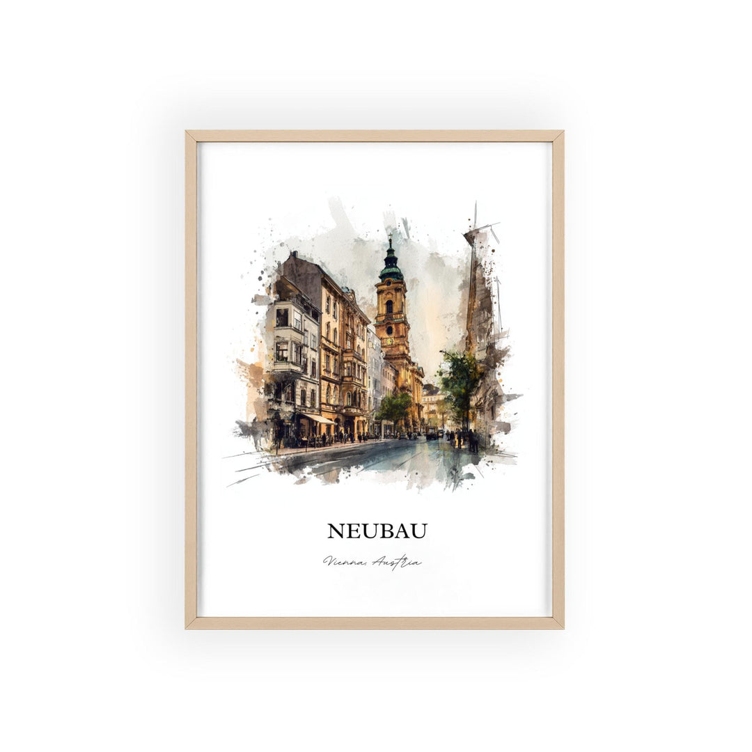 Vienna, Austria – Watercolor Art Print