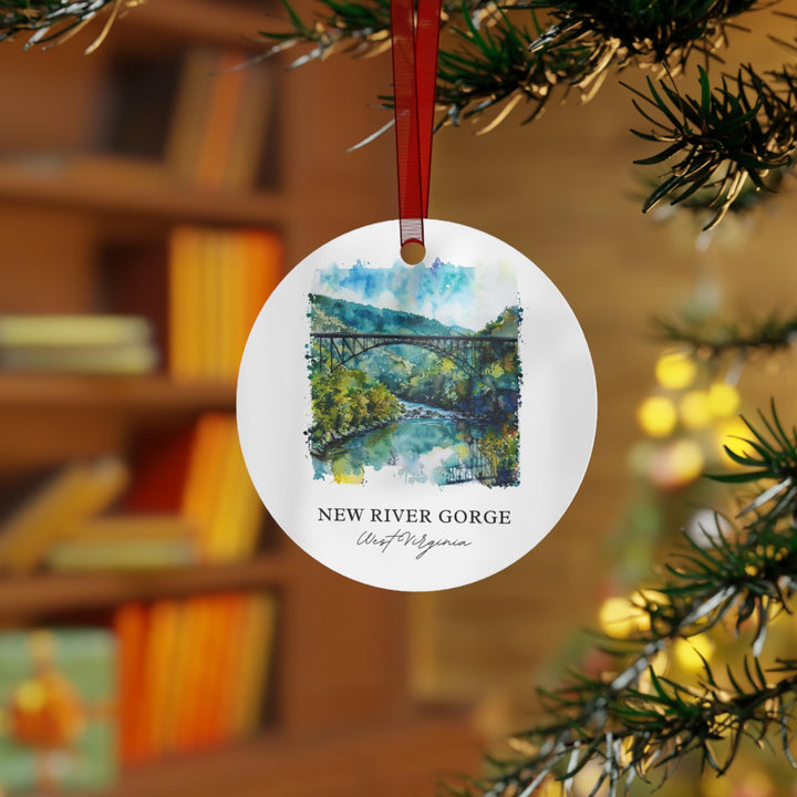 New River Gorge West Virginia Ornament: Unique West Virginia Souvenir, New River Gorge Xmas Decor, and Beckley WV Gift