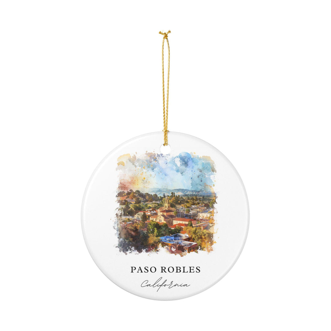 Paso Robles CA Ornament: Unique Paso Robles Souvenir, Paso Robles Xmas Decor, and Authentic Paso Robles California Gift