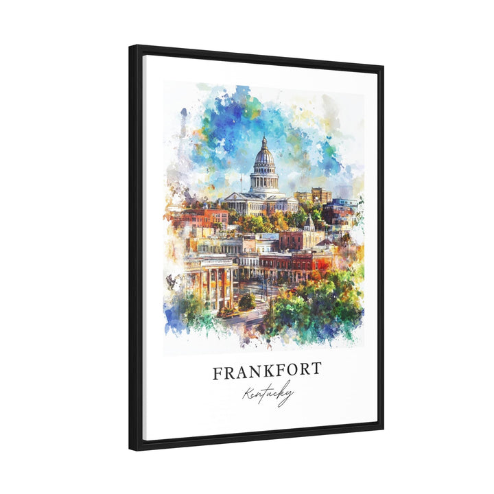 Frankfort, Kentucky, USA – Watercolor Art Print