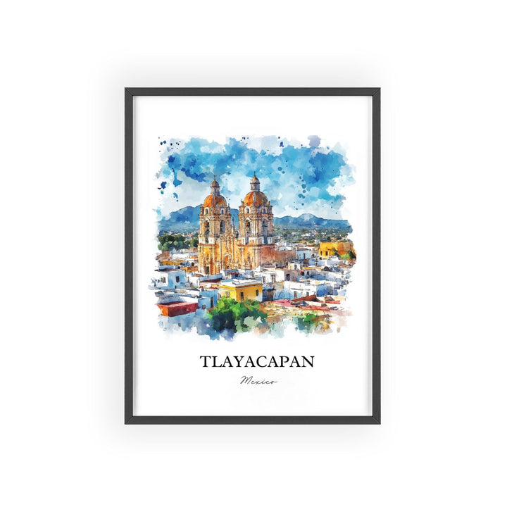 Tlayacapan Wall Art, Morelos State Print, Mexico Watercolor Art, Tlayacapan MX Gift, Travel Print, Travel Poster, Housewarming Gift
