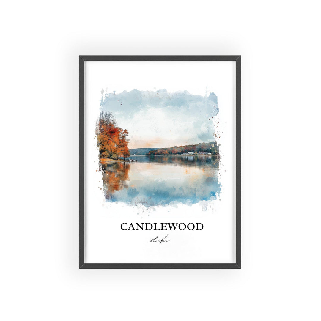 Candlewood Lake Wall Art, Fairfield County Print, Connecticut Artwork, Candlewood Lake Gift, Travel Print, Travel Poster, Housewarming Gift