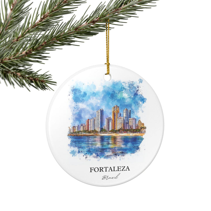 Fortaleza, Brazil Ornament: Unique Fortaleza Souvenir, Fortaleza Xmas Decor, and Authentic Fortaleza Brazil Gift