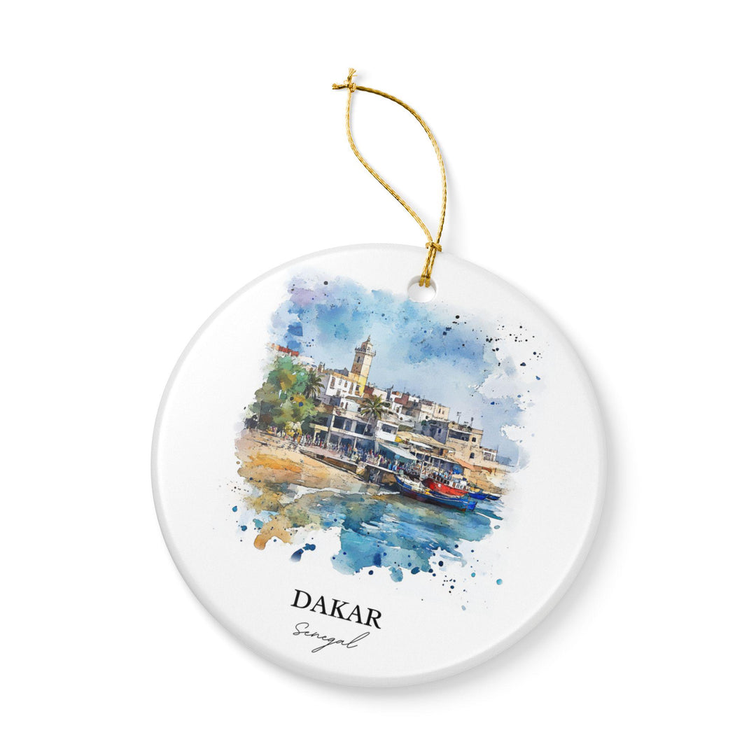 Dakar Senegal Ornament: Unique Dakar Souvenir, Dakar Xmas Decor, and Authentic Dakar Senegal Gift