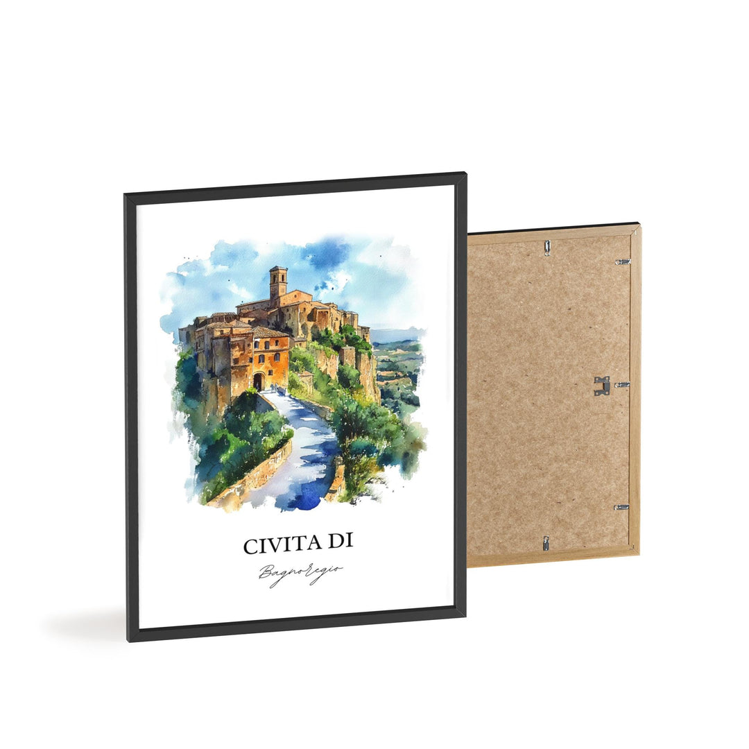 Civita di Bagnoregio Wall Art, Viterbo Print, Italy Artwork, Civita di Bagnoregio Gift, Travel Print, Travel Poster, Housewarming Gift