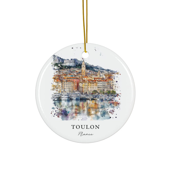 Toulon France Ornament: Unique Toulon Souvenir, Toulon France Xmas Decor, and Authentic Toulon France Christmas Gift