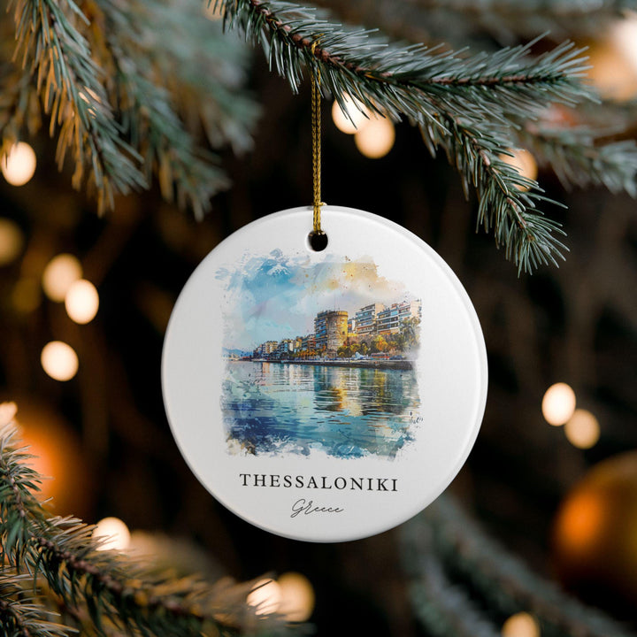 Thessaloniki Ornament: Unique Thessaloniki Souvenir, Thessaloniki Greece Xmas Decor, and Authentic Greece Gift