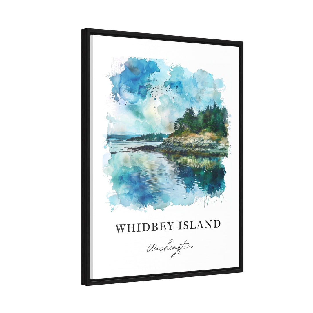 Whidbey Island Art, Whidbey WA Print, Puget Sound Watercolor Art, Whidbey Island WA Gift,