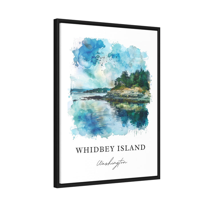 Whidbey Island Art, Whidbey WA Print, Puget Sound Watercolor Art, Whidbey Island WA Gift,