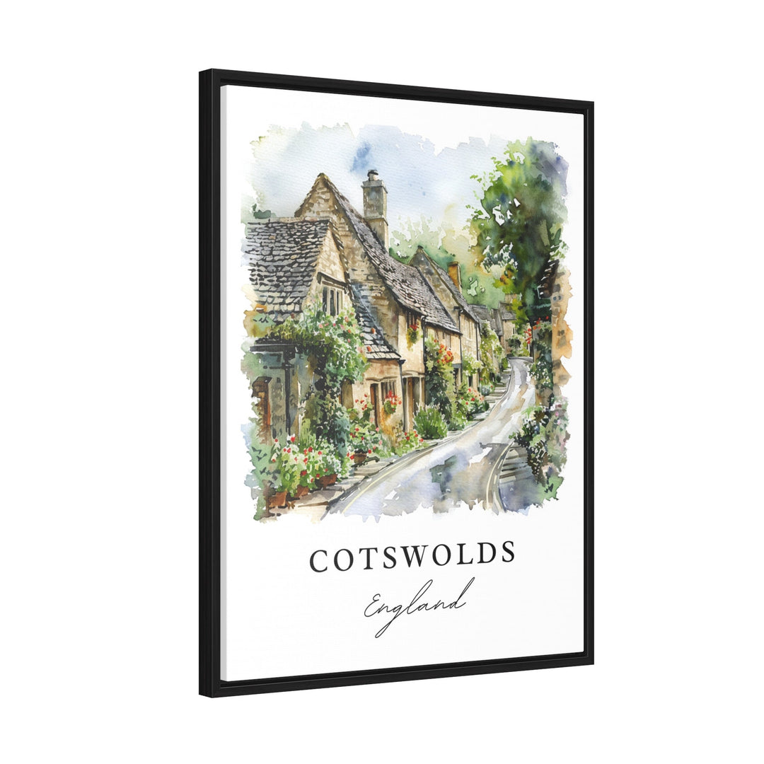 Cotswolds England Wall Art, Cotswolds Print, Cotswolds Watercolor, England Gift,