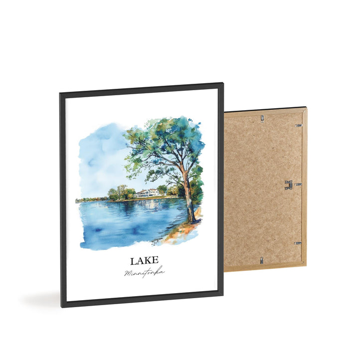 Lake Minnetonka Wall Art, Minneapolis Print, Minnesota Watercolor Art, Lake Minnetonka Gift, Travel Print, Travel Poster, Housewarming Gift