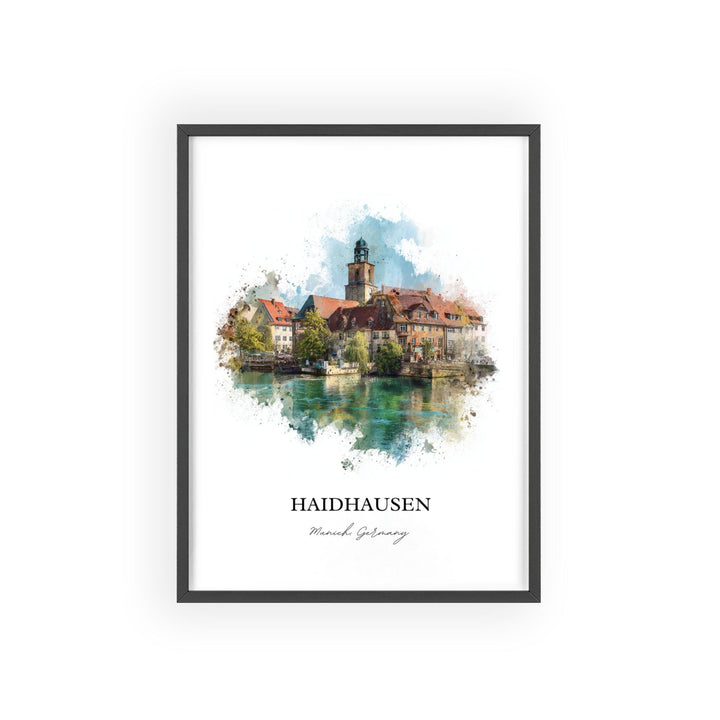 Haidhausen, Germany – Watercolor Art Print
