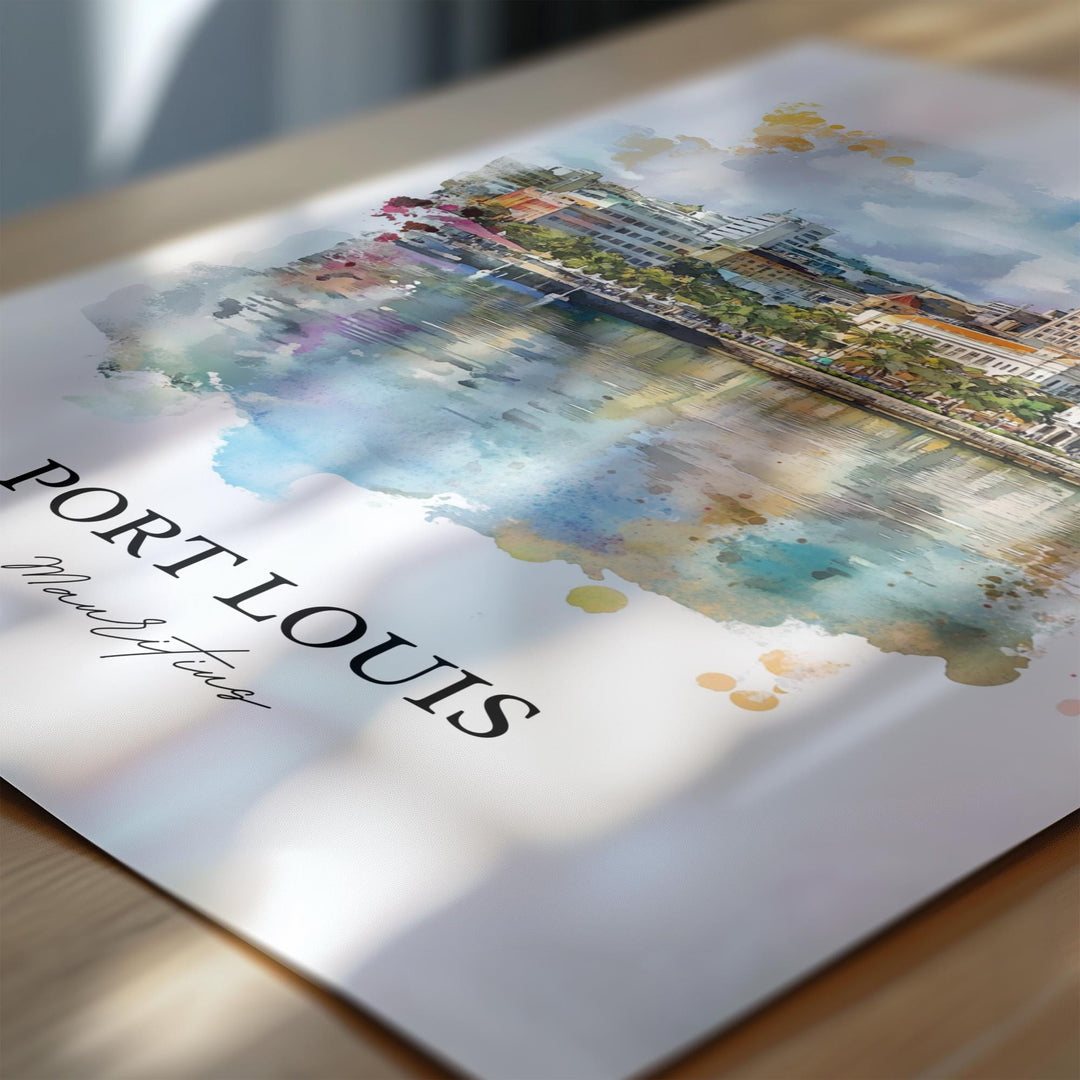 Port Louis, Mauritius – Watercolor Art Print