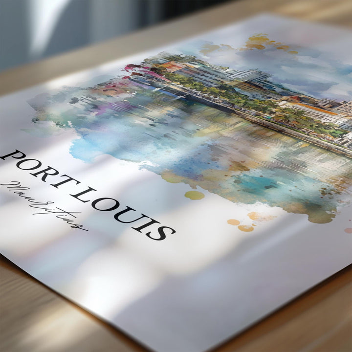 Port Louis, Mauritius – Watercolor Art Print