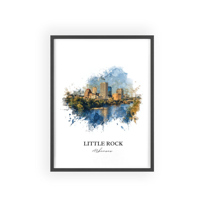 Little Rock, Arkansas – Watercolor Art Print