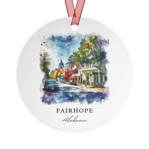 Fairhope AL Ornament: Unique Fairhope Souvenir, Fairhope Alabama Xmas Decor, and Authentic Fairhope AL Gift