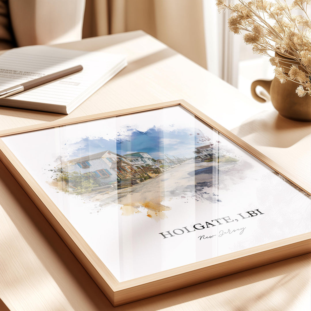 Holgate, New Jersey – Watercolor Art Print