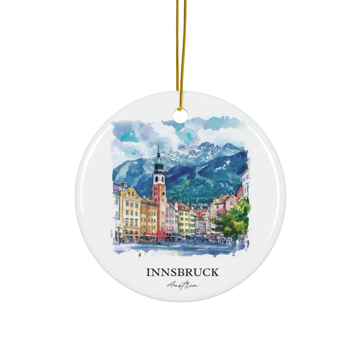 Innsbruck Austria Ornament: Unique Innsbruck Souvenir, Innsbruck Xmas Decor, and Authentic Innsbruck Austria Gift
