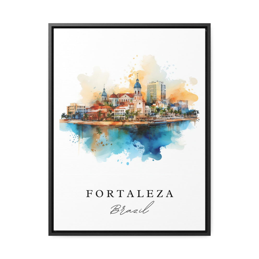 Fortaleza Brazil wall art - Brazil, Fortaleza poster, Wedding gift, Birthday present, Custom Text, Personalized Gift