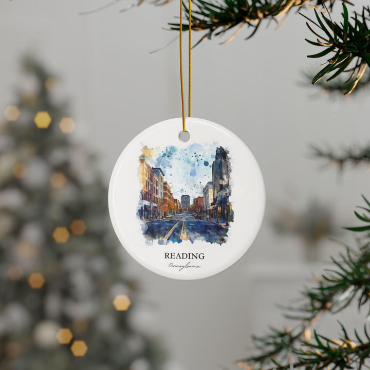 Reading PA Ornament: Unique Reading Souvenir, Reading PA Xmas Decor, and Authentic Pennsylvania Gift