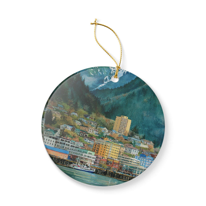 Juneau Alaska Ornament: Unique Juneau Souvenir, Juneau Alaska Xmas Decor, and Authentic Juneau AK Gift