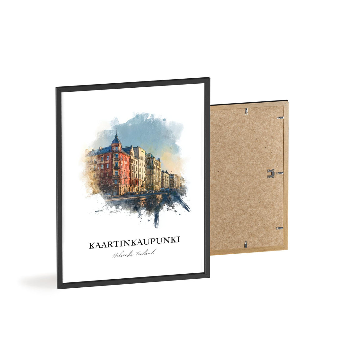 Kaartinkaupunki, Finland – Watercolor Art Print