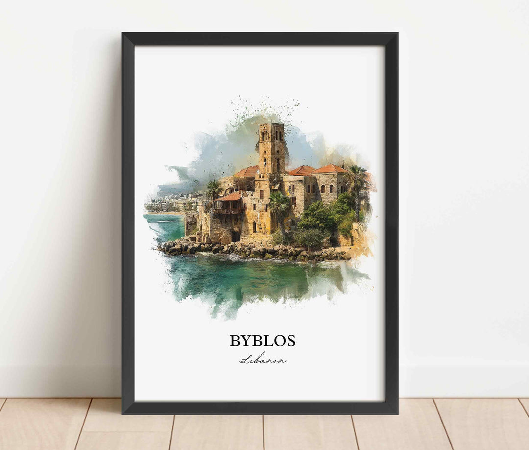Byblos, Lebanon – Watercolor Art Print