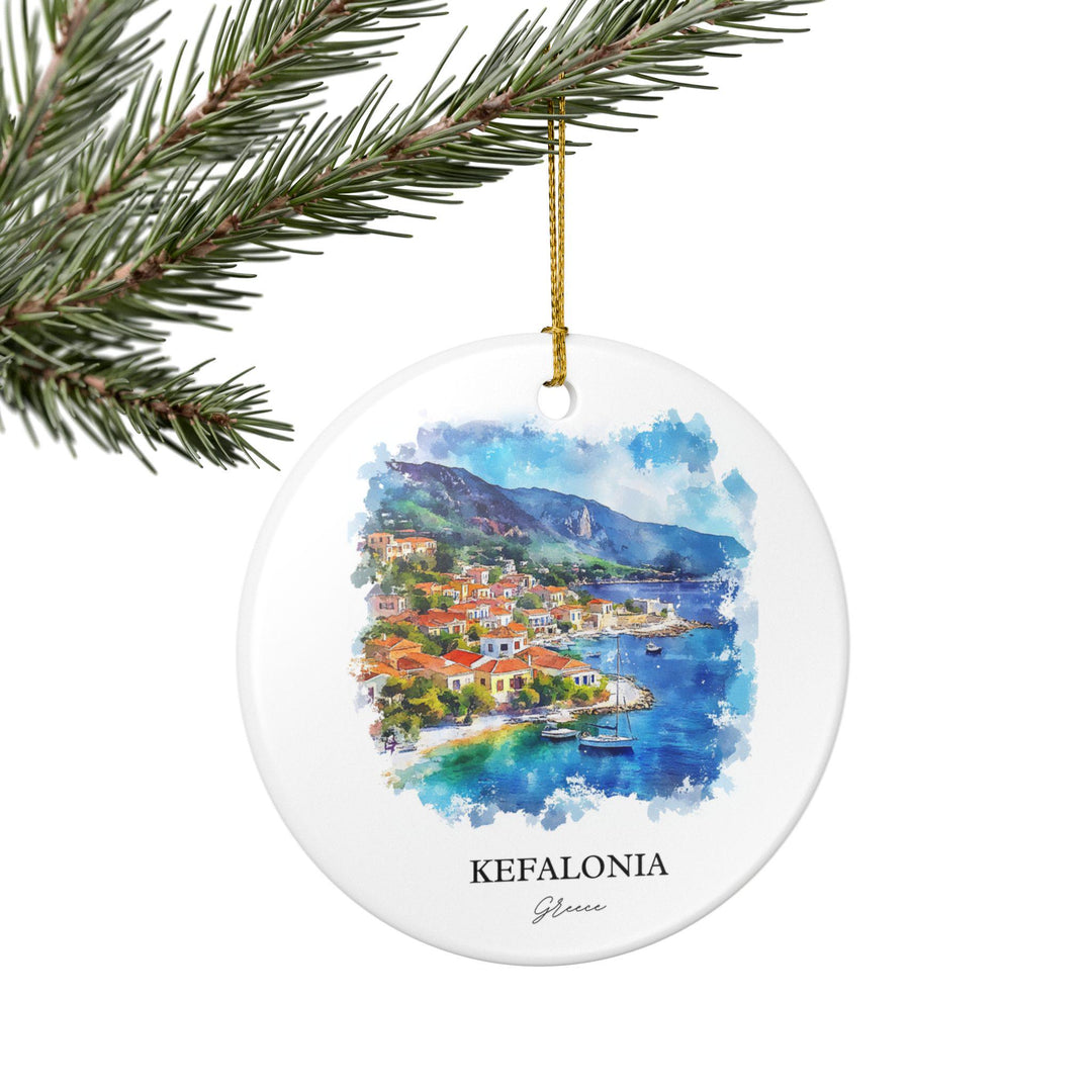 Kefalonia Ornament: Unique Kefalonia Souvenir, Kefalonia Xmas Decor, and Authentic Kefalonia Gift