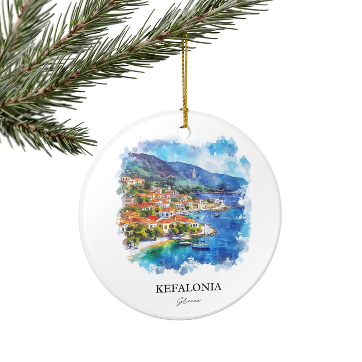 Kefalonia Ornament: Unique Kefalonia Souvenir, Kefalonia Xmas Decor, and Authentic Kefalonia Gift