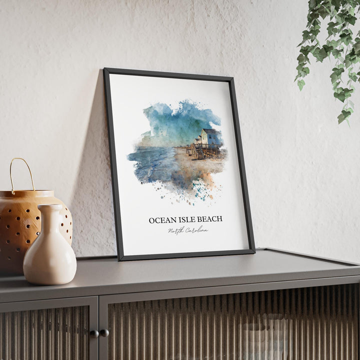 Ocean Isle Beach, North Carolina – Watercolor Art Print