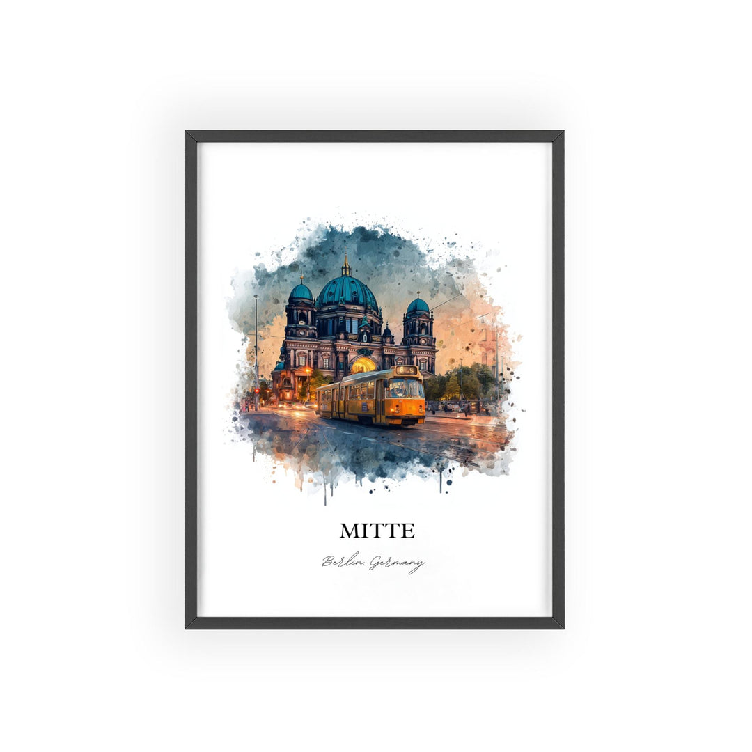 Mitte Berlin, Germany – Watercolor Art Print