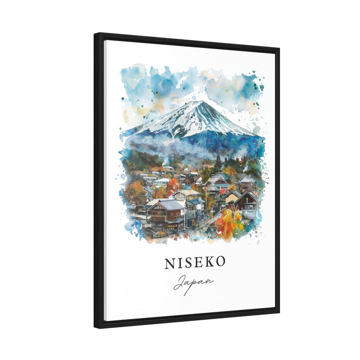 Niseko Wall Art, Niseko Japan Print, Hokkaido Japan Watercolor, Hokkaido Gift,