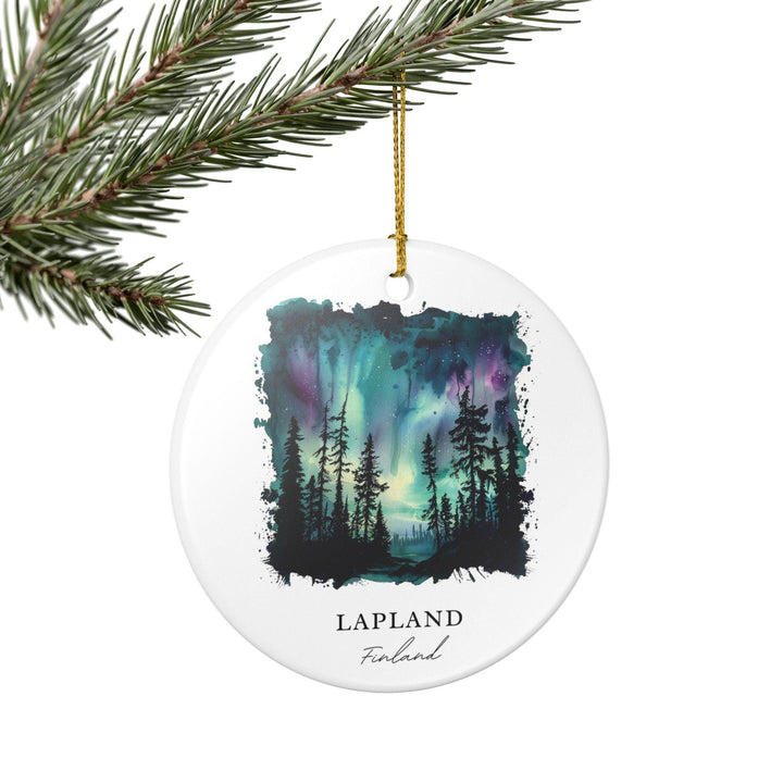 Lapland Finland Ornament: Unique Lapland Souvenir, Lapland Finland Xmas Decor, and Authentic Finland Gift